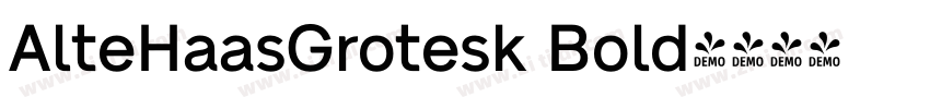 AlteHaasGrotesk Bold字体转换